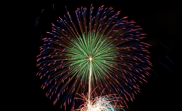 New Years Eve 2012 Fireworks, fireworks illustration, Holidays, New Year, Fireworks, new years eve, 2012, HD wallpaper