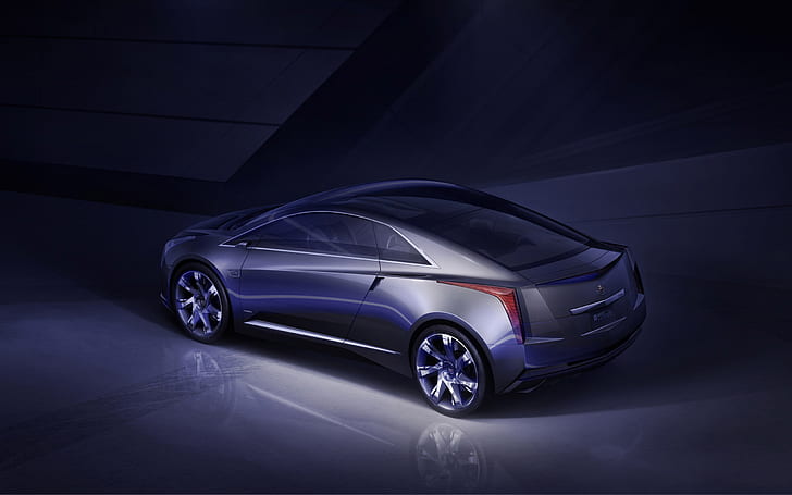 Cadillac Converj Concept Car, silver coupe, Cadillac Converj, Cadillac Concept, Cadillac Concept Car, HD wallpaper