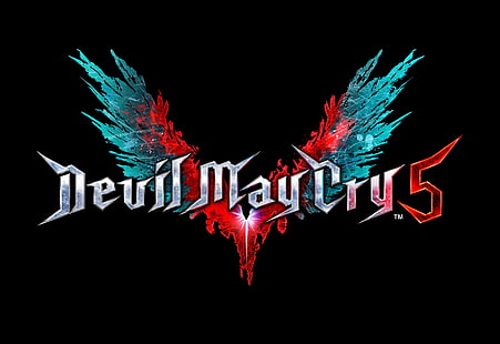 Devil May Cry 5, logotyp, Devil May Cry, HD tapet HD wallpaper