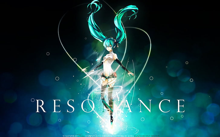 Vocaloid, Hatsune Miku, zwei Schwänze, HD-Hintergrundbild