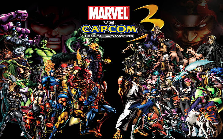 Marvel против Capcom HD, видеоигры, Marvel, Capcom, против, HD обои