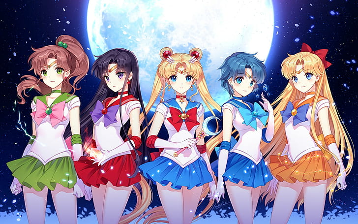 anime, gadis anime, Sailor Moon, Moon, Wallpaper HD