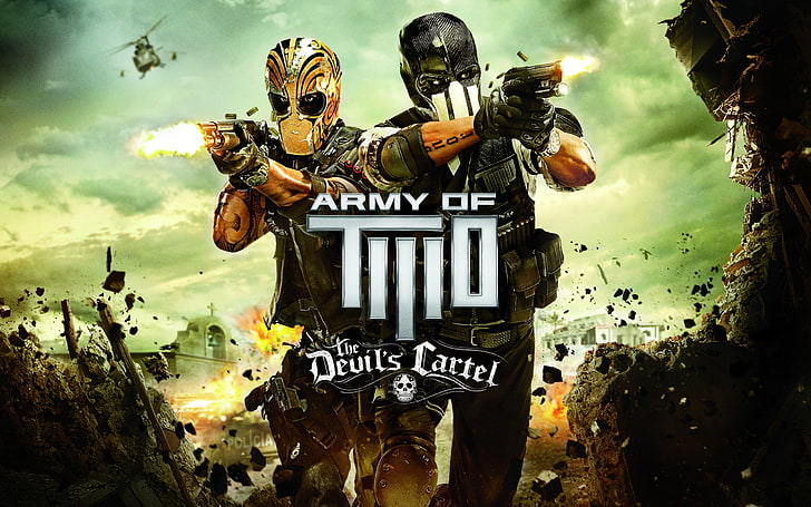 Exército de dois cartel do diabo, exército de dois cartaz do jogo do diabo, Jogos, exército de dois, jogo, HD papel de parede