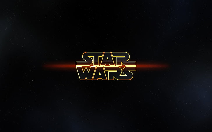 Star Wars, Logo, minimalista, Sfondo HD