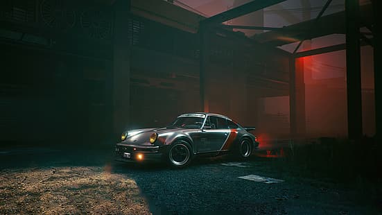 Porsche 911, Porsche, cyberpunk, Rauh Welt, Tapety HD HD wallpaper
