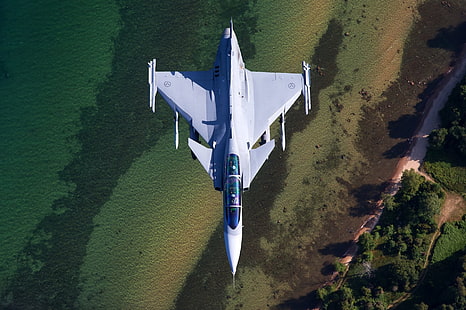 Jet avcı uçağı, Saab JAS 39 Gripen, Uçak, Jet avcı uçağı, Savaş uçağı, HD masaüstü duvar kağıdı HD wallpaper