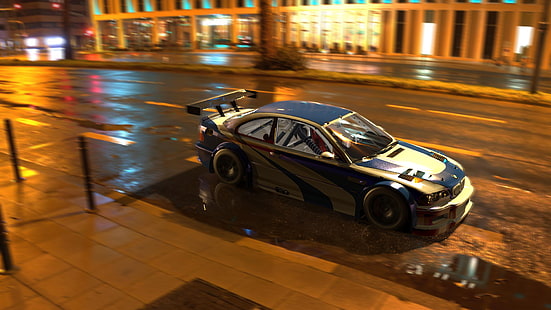 BMW M3 GTR, Need for Speed: Most Wanted, jeux d'art, voiture, Fond d'écran HD HD wallpaper