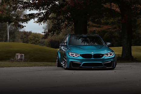 BMW, 라이트, 블루, 이브닝, F80, 시력, HD 배경 화면 HD wallpaper
