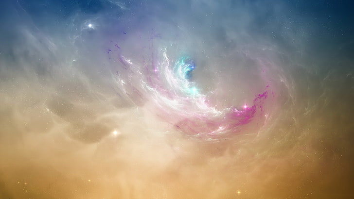 galáxia espaço widescreen, HD papel de parede