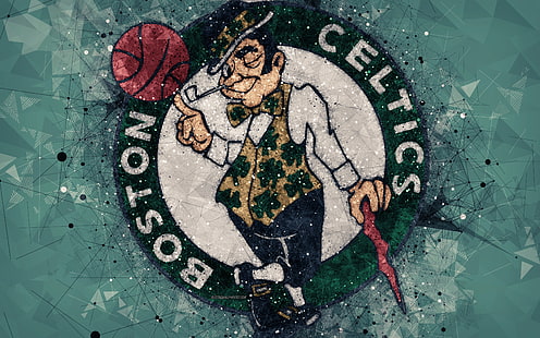 Bola Basket, Boston Celtics, Logo, NBA, Wallpaper HD HD wallpaper