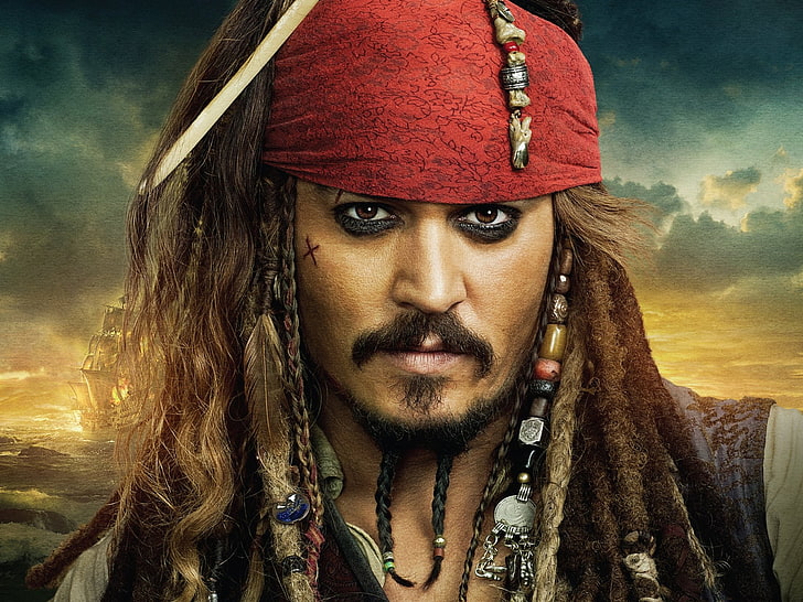 Pirates of the Caribbean, Pirates of the Caribbean: On Stranger Tides, Jack Sparrow, Johnny Depp, Movie, HD tapet