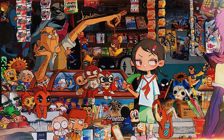 人生の航海：子供時代、アニメ、 HDデスクトップの壁紙