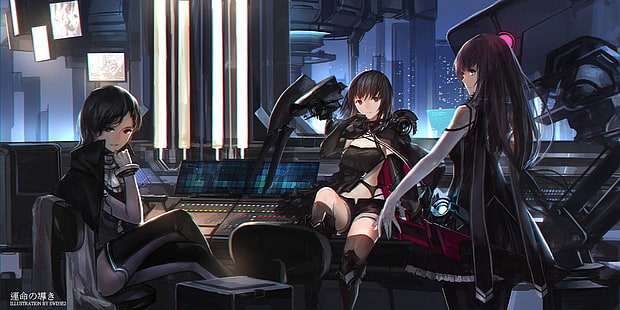 swd3e2, Anime Girls, Pixiv Fantasia, originelle Charaktere, HD-Hintergrundbild HD wallpaper