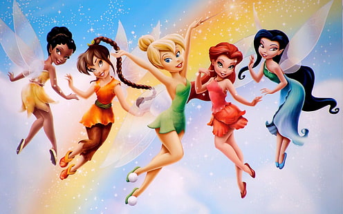 Tinker Bell Friends ตัวละคร Disney Fairies เดสก์ท็อปวอลเปเปอร์ HD สำหรับโทรศัพท์มือถือและคอมพิวเตอร์ 2880 × 1800, วอลล์เปเปอร์ HD HD wallpaper