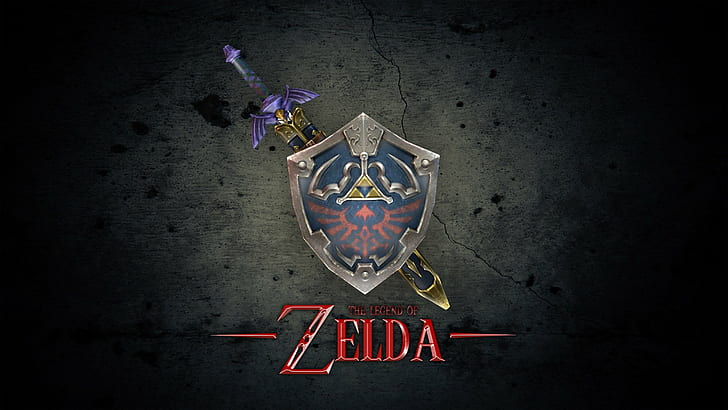 Hylian Shield, Master Sword, Nintendo, The Legend Of Zelda, Fondo de pantalla HD