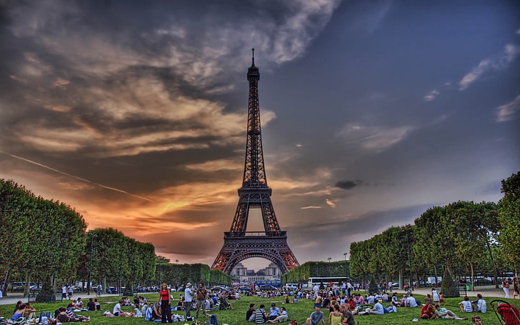 HDR, Франция, Париж, городской пейзаж, HD обои