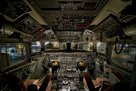 Aircrafts, Aircraft, Cockpit, HD wallpaper HD wallpaper