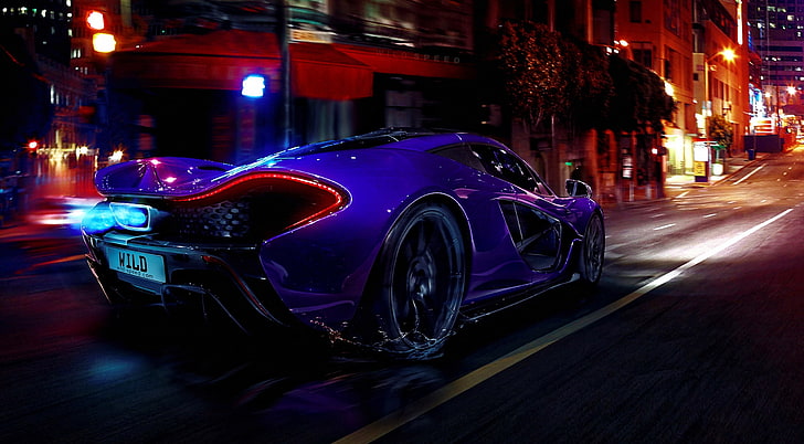 Wild Speed, purple convertible coupe, Cars, Supercars, HD wallpaper