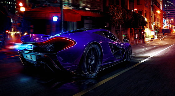 Wilde Geschwindigkeit, lila Cabrio Coupé, Autos, Supercars, HD-Hintergrundbild HD wallpaper