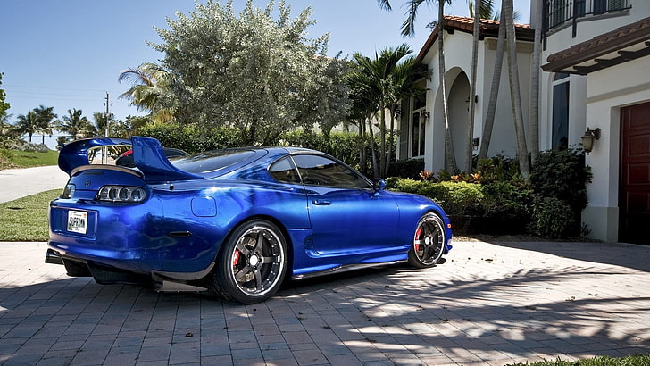 blue cars houses tuning toyota supra jdm 1920x1080  Architecture Houses HD Art , Blue, cars, HD wallpaper