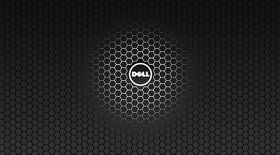 Technologia, Dell, czarny, sześciokąt, Tapety HD HD wallpaper