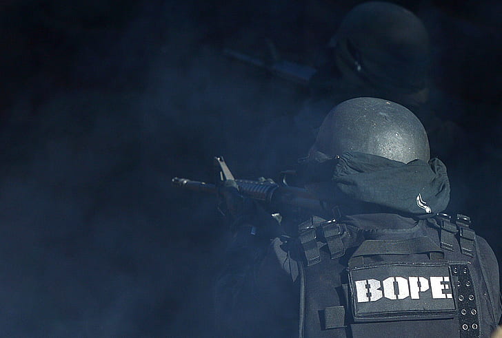 Бразилия, полиция, Рио де Жанейро, специални сили, HD тапет