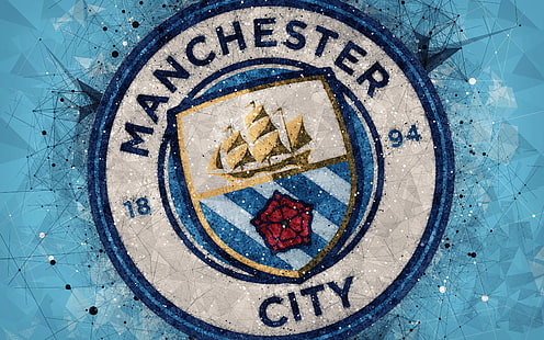 كرة القدم ، نادي مانشستر سيتي لكرة القدم ، الشعار، خلفية HD HD wallpaper
