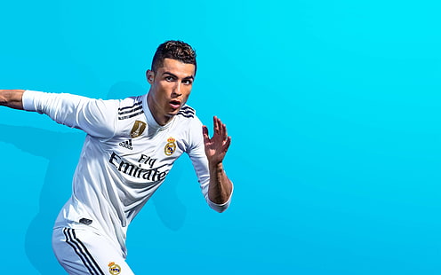 Кристиано Роналдо FIFA 19 Игра 4K плакат, HD тапет HD wallpaper