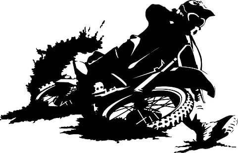 Велосипед, мръсотия, мотоциклети, екстремни, мото, мотокрос, HD тапет HD wallpaper