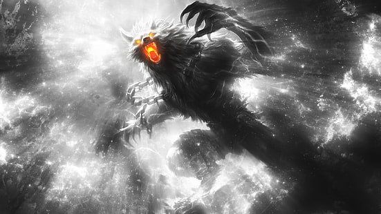 werewolf illustration, Fenrir, Smite, HD wallpaper HD wallpaper