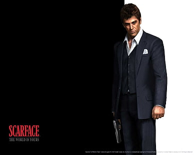 Al Pacino Scarface, วิดีโอเกม, Scarface, วอลล์เปเปอร์ HD HD wallpaper