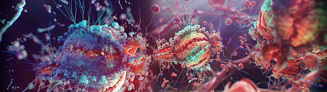 psychedelisch, virus, genetik, biologie, zusammenfassung, HD-Hintergrundbild HD wallpaper