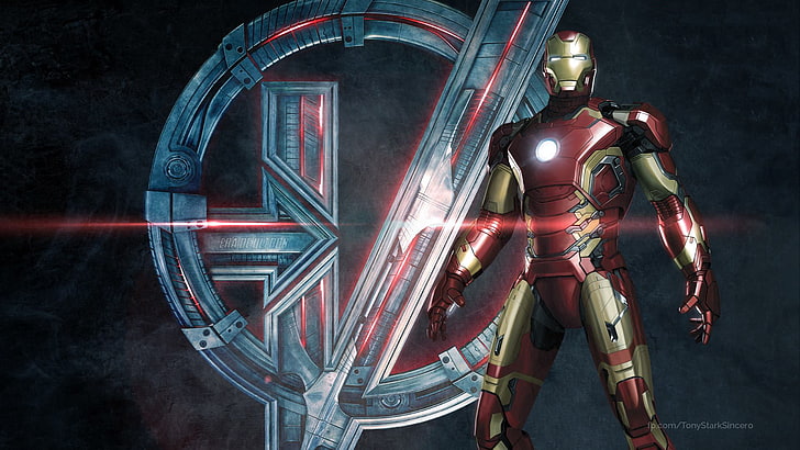 Iron Man, The Avengers, Avengers: Age of Ultron, superbohater, symbole, Iron Man, filmy, grafiki koncepcyjne, Tapety HD