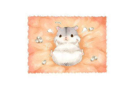 Anime, Original, Cute, Hamster, HD wallpaper HD wallpaper