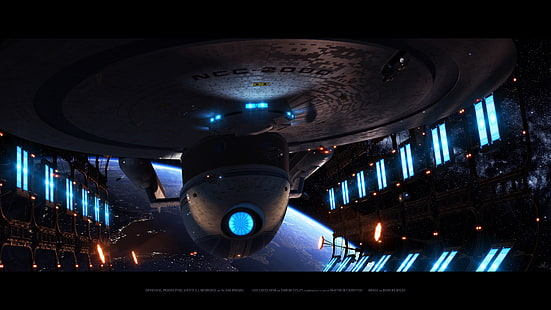rymdskepp tapet, utrymme, Star Trek, rymdskepp, HD tapet HD wallpaper