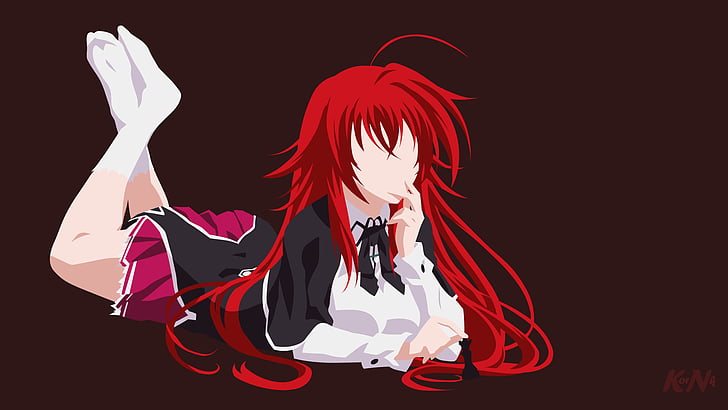 Anime, High School DxD, Rias Gremory, Tapety HD