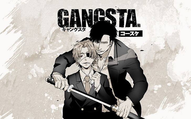 Gangsta, Nicolas Brown, Arcangelo Worick, anime, HD wallpaper