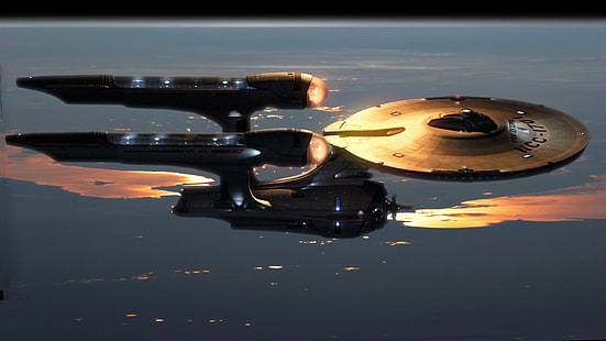 Star Trek USS Enterprise tapeter, Star Trek, filmer, USS Enterprise (rymdskepp), science fiction, HD tapet HD wallpaper