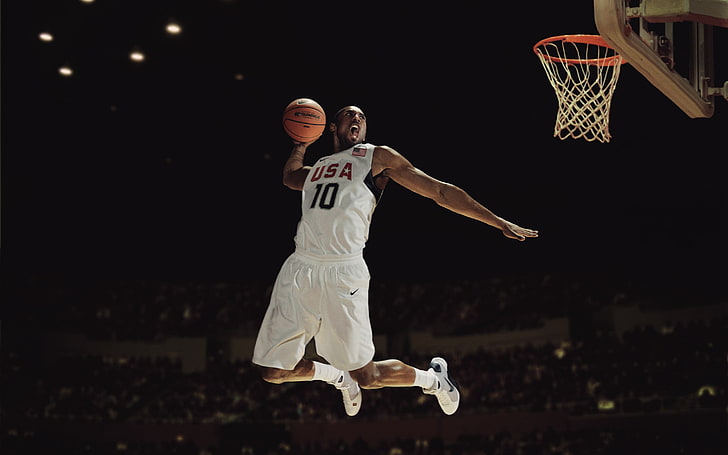 Kobe Bryant, koszykówka, USA, zespół, Tapety HD