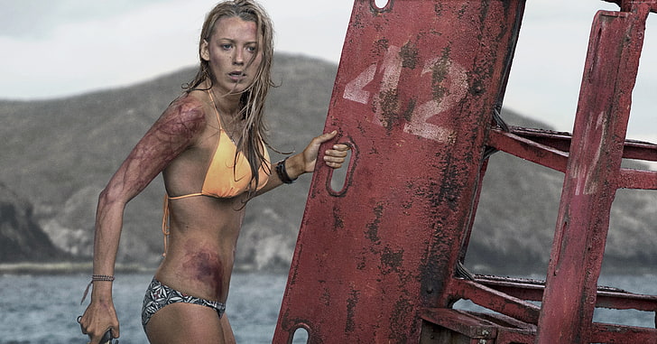 The Shallows, Blake Lively, sea, best movies, HD wallpaper
