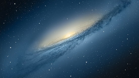 galassia carta da parati digitale, galassia, spirale, via lattea, Mac OS X, HD, 5K, Sfondo HD HD wallpaper