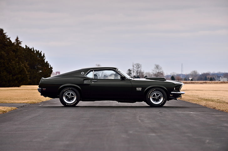 1969, 429, boss, classic, fastback, ford, muscle, mustang, old, original, usa, HD tapet
