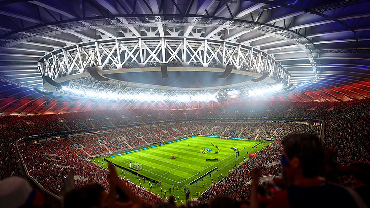 Stadion, FIFA, Arena, 2018, Weltmeisterschaft, HD-Hintergrundbild