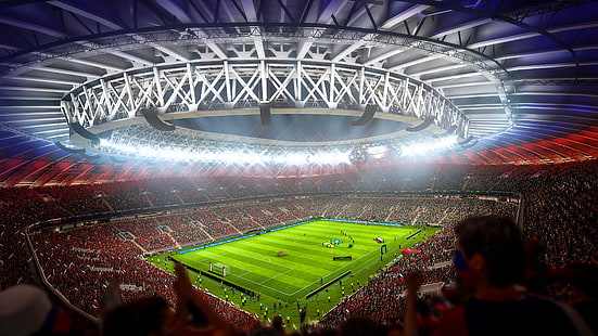 stade, fifa, arène, 2018, coupe du monde, Fond d'écran HD HD wallpaper