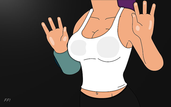 Futurama, Arme hoch, Turanga Leela, HD-Hintergrundbild