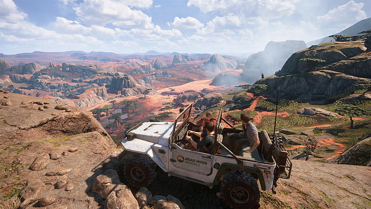 white off-road vehicle, Uncharted 4: A Thief's End, uncharted , PlayStation 4, HD wallpaper