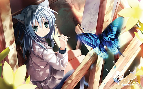 Anime Girls, originelle Charaktere, Zimmer, Nekomimi, HD-Hintergrundbild HD wallpaper