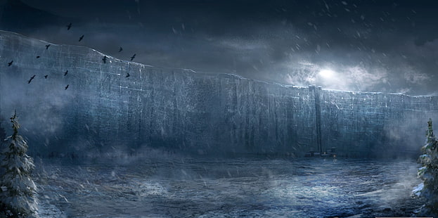 Игра престолов, Другие, Стена, зима, HD обои HD wallpaper