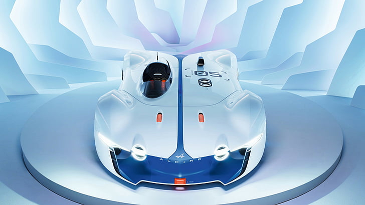 white and blue super car, Renault, Alpine Vision Gran Turismo, Gran Turismo, Best Games of 2015, sport car, racing, concept, review, PS3, HD wallpaper
