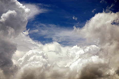 fotografía aérea de nubes nimbus bajo cielo azul \, hermosa, fotografía aérea, nimbus, nubes, cielo azul, margarita, flores, naturaleza, clima, nube - cielo, azul, nubes, cielo, al aire libre, fondos, nublado, día, aire,verano, pintorescos, Fondo de pantalla HD HD wallpaper